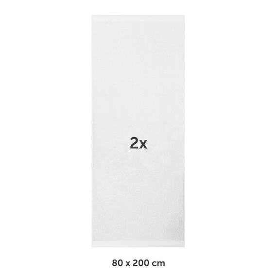 Blumtal Premium Frottier Handtücher Set 2 teilig 100% Baumwolle - Oeko-TEX zertifiziertes Towel 2X (50x100 cm) - Ultra saugstarkes Frottiertücher Set waschbar °60 - Handtücher Weiß