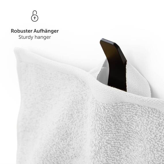 Blumtal Premium Frottier Handtücher Set 4 teilig 100% Baumwolle - Oeko-TEX zertifizierte Badetücher 70x140 cm (4X) - saugstarke Handtücher waschbar 60 °C - Duschhandtuch 70x140 Weiß