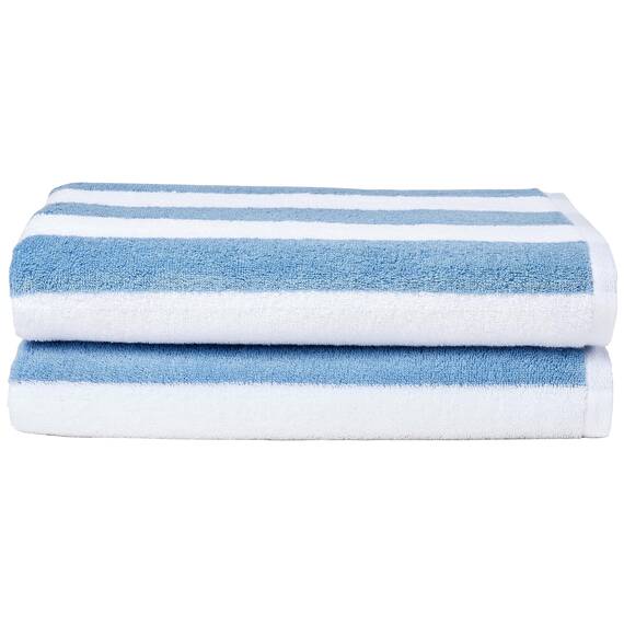 Amazon Basics Pool und Strandtuch, 100 % Baumwolle, 76 x 152 cm, 2 Stück