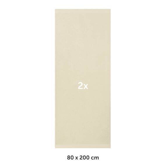 Blumtal Premium Frottier Handtücher Set 2 teilig 100% Baumwolle - Oeko-TEX zertifiziertes Towel 2X (50x100 cm) - Ultra saugstarkes Frottier Handtücher Set waschbar °60 - Towel - Handtuch Beige