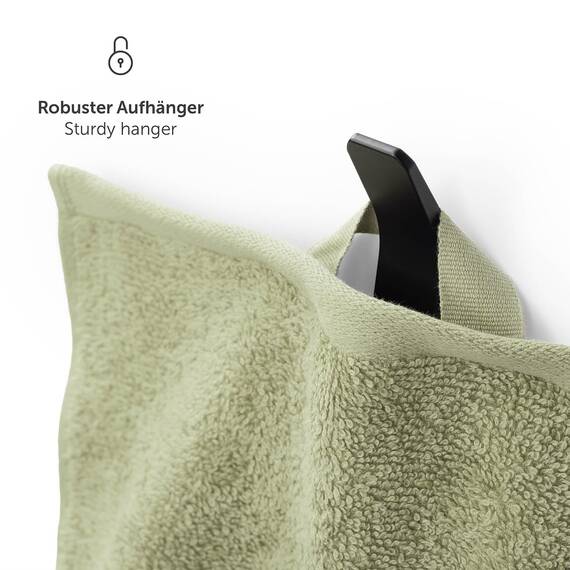 Blumtal Premium Frottier Handtücher Set 4 teilig 100% Baumwolle - Oeko-TEX zertifizierte Badetücher 70x140 cm (4X) - saugstarke Handtücher waschbar bei 60 °C - Handtuch Grün Pastel