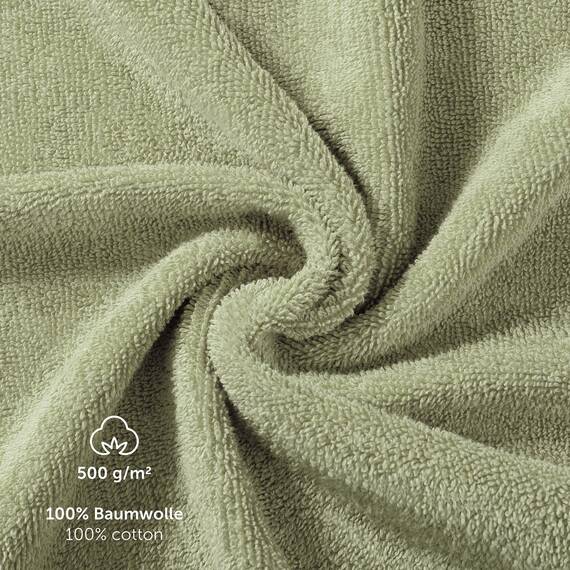 Blumtal Premium Frottier Handtücher Set 6 teilig100% Baumwolle - Oeko-TEX zertifiziertes Towel 6X (50x100 cm) - Ultra saugstarkes Frottiertücher Set waschbar °60 - Handtücher Grün