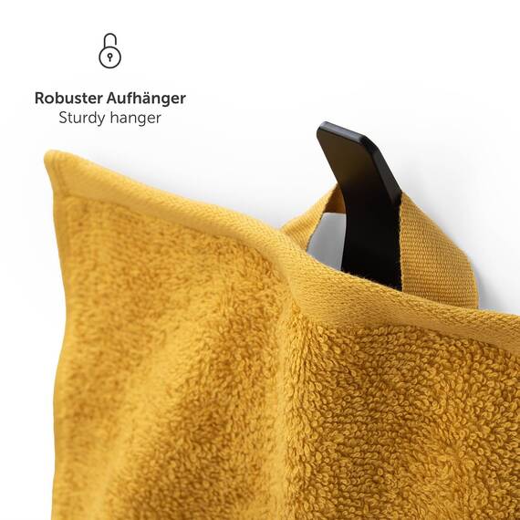 Blumtal Premium Frottier Handtücher Set 4 teilig 100% Baumwolle - Oeko-TEX zertifizierte Badetücher 70x140 cm (4X) - saugstarke Handtücher waschbar 60 °C - Duschhandtuch 70x140 Gelb