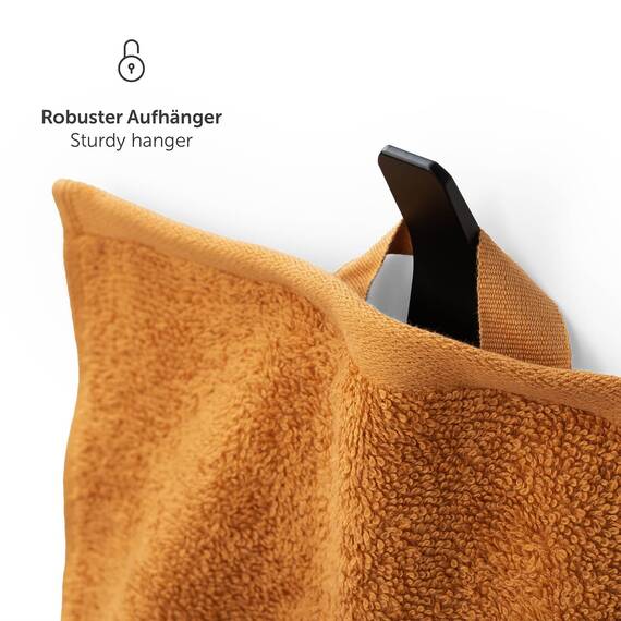 Blumtal Premium Frottier Handtücher Set 2 teilig 100% Baumwolle - Oeko-TEX zertifiziertes Towel 2X (50x100 cm) - Ultra saugstarkes Frottier Handtücher Set waschbar °60 - Towel - Handtuch Hellbraun
