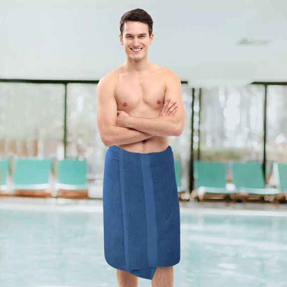 Utopia Towels - 6er-Pack mittelgroße Badetücher aus 100% Baumwolle mit Aufhängeschlaufen, 60x120 cm Duschtuch, weiche und saugfähige Handtücher (Marineblau)