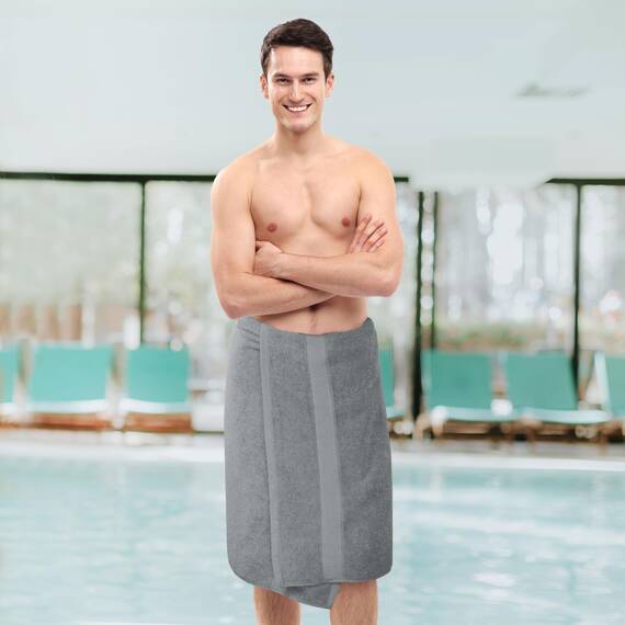 Utopia Towels - 6er-Pack mittelgroße Badetücher aus 100% Baumwolle mit Aufhängeschlaufen, 60x120 cm Duschtuch, weiche und saugfähige Handtücher (Silber)