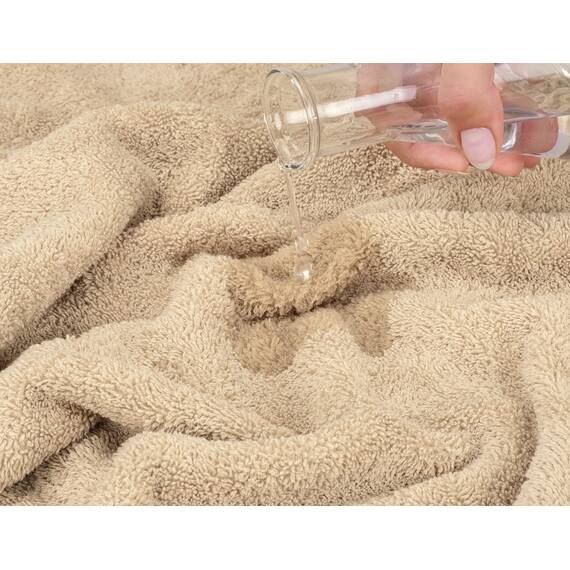 American Soft Linen Premium 3-teiliges Handtuch-Set, 1 Badetuch, 1 Handtuch, 1 Waschlappen, 100% Baumwolle, türkische Handtücher für Badezimmer, Beige