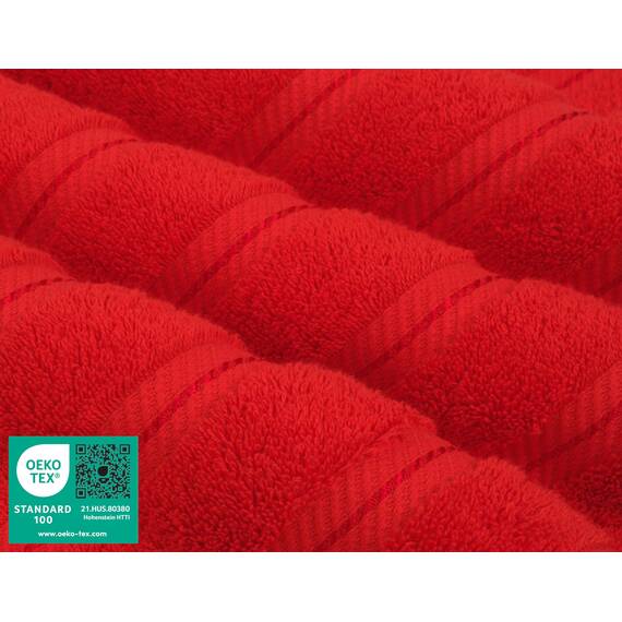 American Soft Linen Luxuriöses 6-teiliges Handtuch-Set, 2 Badetücher, 2 Handtücher, 2 Waschlappen, 600 g/m², 100% Baumwolle, türkische Handtücher für Badezimmer, Rot