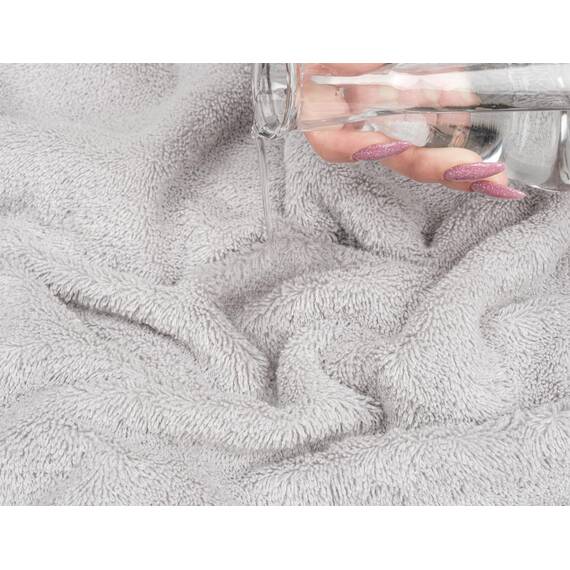 American Soft Linen Luxuriöses 6-teiliges Handtuch-Set, 2 Badetücher, 2 Handtücher, 2 Waschlappen, 100% türkische Baumwolle, Handtücher für Badezimmer, silbergraue Handtuch-Sets