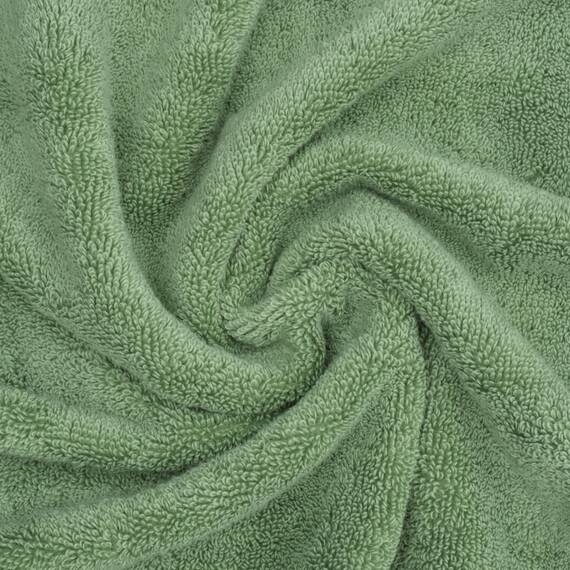 American Soft Linen Salem Waschlappen-Sets, 4-teilig, luxuriös, 600 g/m², 100 % Baumwolle, Waschlappen für Badezimmer, 33 x 33 cm, hochwertige Handtücher, Salbeigrün