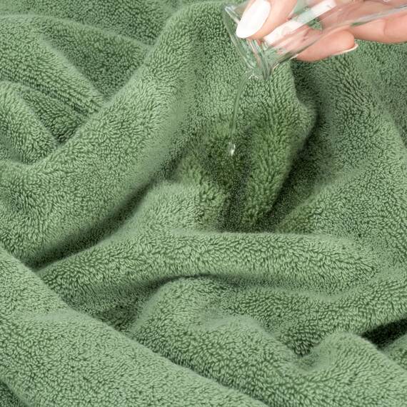 American Soft Linen Salem Waschlappen-Sets, 4-teilig, luxuriös, 600 g/m², 100 % Baumwolle, Waschlappen für Badezimmer, 33 x 33 cm, hochwertige Handtücher, Salbeigrün