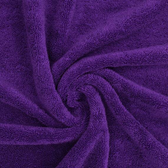 American Soft Linen Salem 4-teiliges türkisches Badetuchset für Badezimmer, 100% Baumwolle, 600 g/m², weich, saugfähig, schnell trocknend, Lila