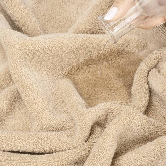 American Soft Linen Salem Türkisches Badetuch-Set, 100% Baumwolle, 600 g/m², 6 Stück Handtücher für Badezimmer, 2 Badetücher, 2 Handtücher, 2 Waschlappen, Beige