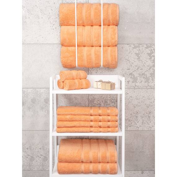 American Soft Linen Luxuriöses 4-teiliges Badetuch-Set, 100% Baumwolle, türkische Badetücher für Badezimmer, 68,6 x 137,2 cm, extra große Badezimmer-Duschtücher, Malibu Badetücher