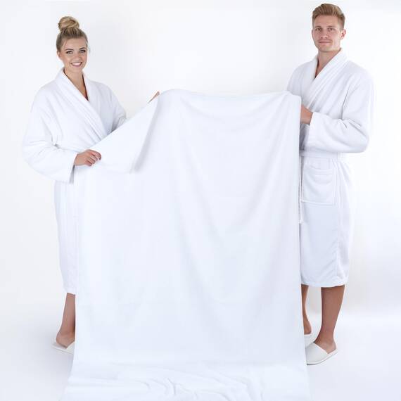 American Soft Linen Übergroßes Badetuch für Badezimmer, 100% Baumwolle, türkisches Jumbo-Badetuch für Erwachsene, 100% Baumwolle, weißes Badetuch