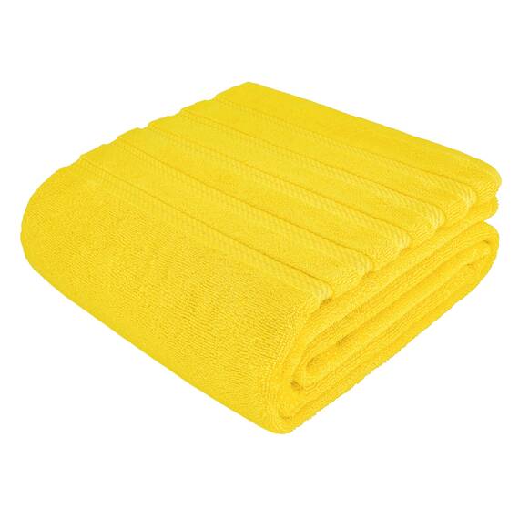 American Soft Linen Jumbo-Badetücher, 600 g/m², 100 % Baumwolle, türkisches Badetuch, übergroßes Luxus-Badetuch für Badezimmer, Strand und Pool, 88,9 x 177,9 cm, Gelb