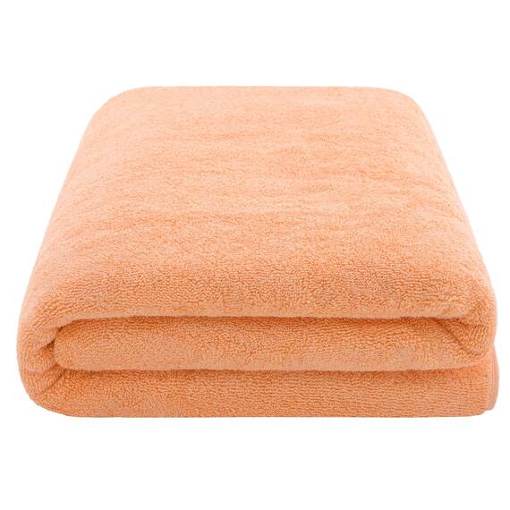 American Soft Linen Übergroßes Badetuch für Badezimmer, 600 g/m², 100% Baumwolle, türkisches Jumbo-Badetuch für Erwachsene, 101,6 x 203,2 cm, Malibu-Pfirsich