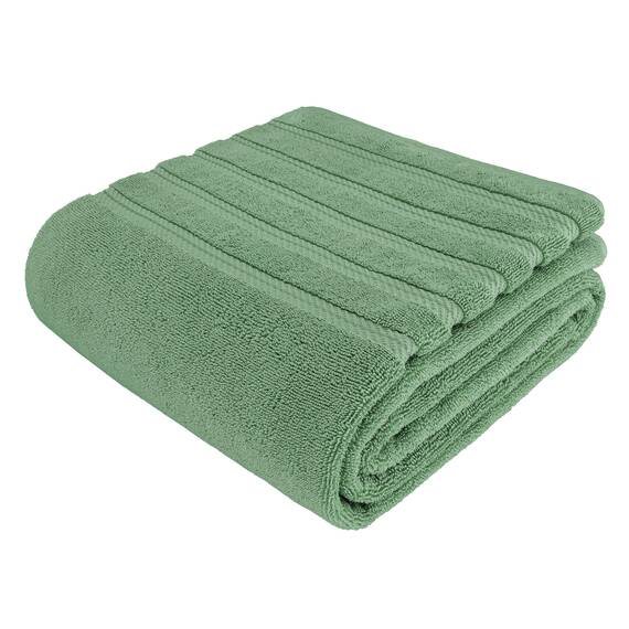 American Soft Linen Großes Jumbo-Badetuch aus 100% türkischer echter Baumwolle, 35 x 70 cm, Premium-& Luxus-Handtücher für Badezimmer, maximale Weichheit & saugfähiges Badelaken, Salbeigrün