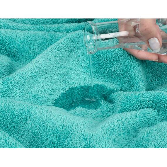 American Soft Linen Luxus-Waschlappen für Badezimmer, 100 % Baumwolle, 4-teiliges türkisches Waschlappen-Set, 33 x 33 cm, weiche Lappen für Körper und Gesicht, Türkisblau