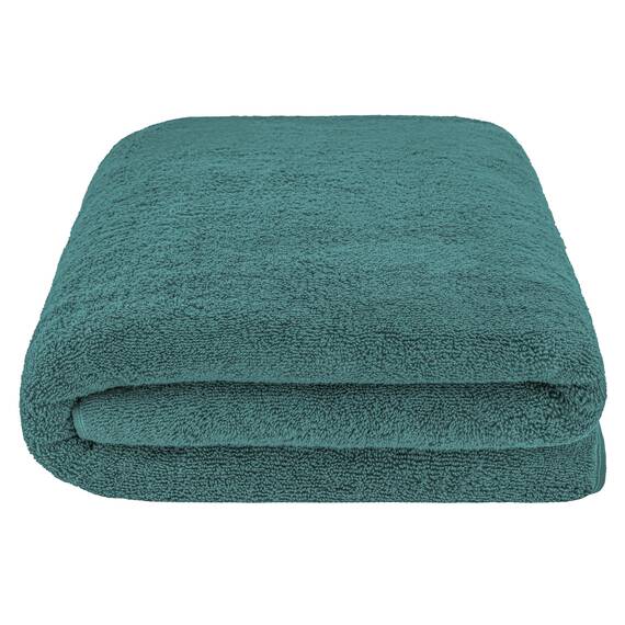 American Soft Linen Übergroßes Badetuch für Badezimmer, 100% Baumwolle, türkisches Jumbo-Badetuch für Erwachsene, 100% Baumwolle, 101,6 x 203,2 cm, Blaugrün