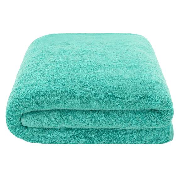 American Soft Linen Übergroßes Badetuch für Badezimmer, 100% Baumwolle, türkisches Jumbo-Badetuch für Erwachsene, 100% Baumwolle, 101,6 x 203,2 cm, Türkis