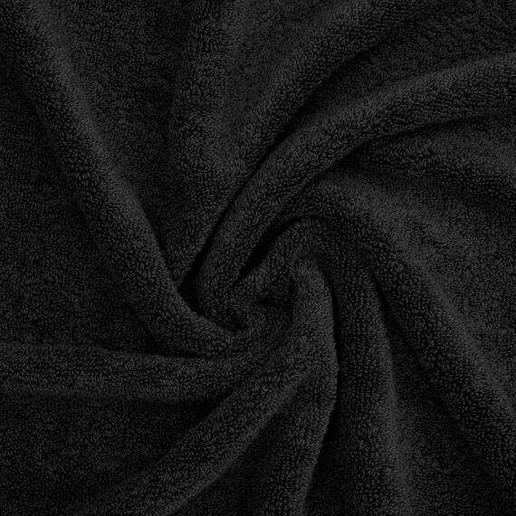 American Soft Linen Salem 4-teilige Waschlappen-Sets, Luxuriöse 100% Baumwolle für Badezimmer, 33 x 33 cm, Premium-Qualität, Schwarz