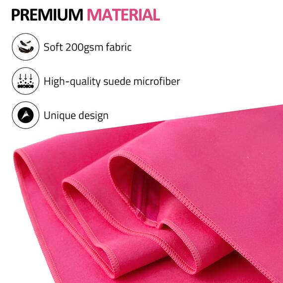 Eono Mikrofaser Handtuch, Saugfähig, Leicht, Schnelltrocknend, Perfektes Yogatuch, Badetuch, Sporthandtuch, Reisehandtuch, Groß Strandhandtuch, Microfiber Towel - Fuchsia, 200 x 100 cm