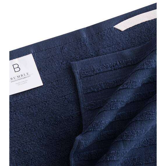 Bumble Küchenhandtücher - Geschirrhandtücher Handtücher Baumwolle – 6er Pack – XL Größe 50 x 70 cm – Edle, Weiche und Robuste Ringspinnbaumwolle in 3 Verschiedenen Texturen (Blau)