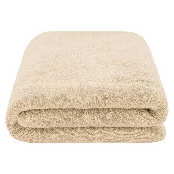 American Soft Linen Übergroßes Badetuch für Badezimmer, 100% Baumwolle, türkisches Jumbo-Badetuch für Erwachsene, 100% Baumwolle, 101,6 x 203,2 cm, Beige