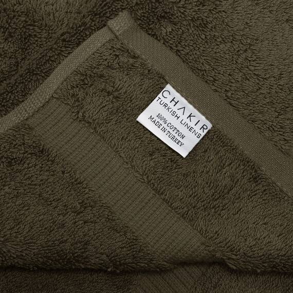Chakir Turkish Linens Luxus Hotel & Spa Badetuch 27x54 - Bath Towel Cocoa