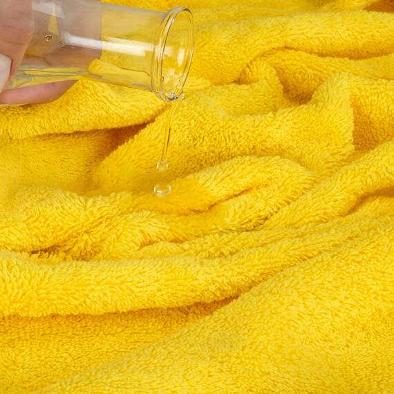 Cotton Paradise 6-teiliges Handtuch-Set, 100 % Baumwolle, weich, saugfähig, türkische Handtücher für Badezimmer, 2 Badetücher, 2 Handtücher, 2 Waschlappen, gelbes Handtuch-Set