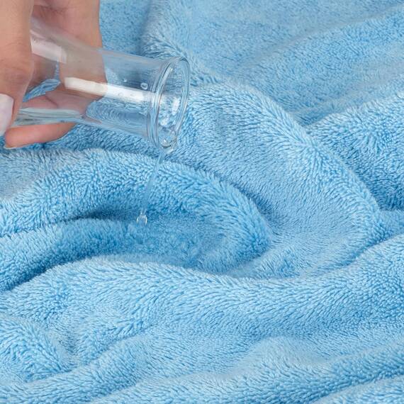 Cotton Paradise 6-teiliges Handtuch-Set, 100% Baumwolle, weich, saugfähig, türkische Handtücher für Badezimmer, 2 Badetücher, 2 Handtücher, 2 Waschlappen, Himmelblau