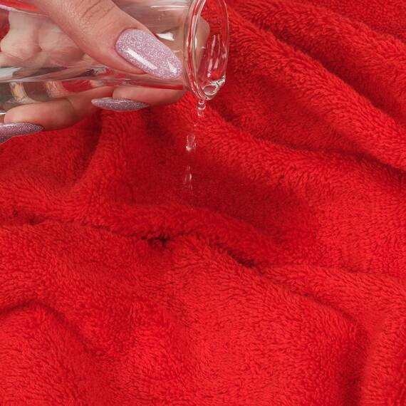 Cotton Paradise 6-teiliges Handtuch-Set, 100% Baumwolle, weich, saugfähig, türkische Handtücher für Badezimmer, 2 Badetücher, 2 Handtücher, 2 Waschlappen, rotes Handtuch-Set