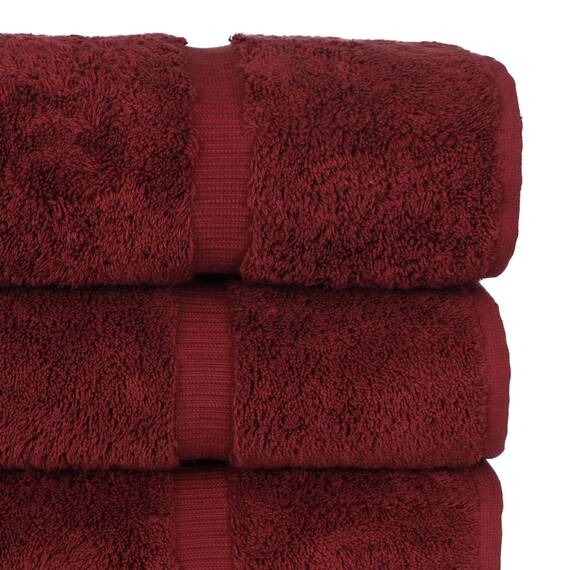 Chakir Turkish Linens Luxus Hotel & Spa Badetuch 27x54 - Bath Towel Cranberry