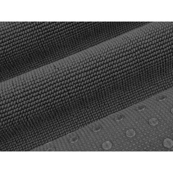 Cotton Paradise rutschfeste Badematten für Badezimmer, 100% Baumwolle, 43,2 x 61 cm, weich, saugfähig, schnell trocknend, maschinenwaschbar, Boden-Badematte, Dunkelgrau