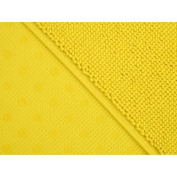 Cotton Paradise Rutschfeste Badematten für Badezimmer, 100 % Baumwolle, 50,8 x 86,4 cm, weich, saugfähig, schnell trocknend, maschinenwaschbar, Boden-Badematte, gelber Badteppich