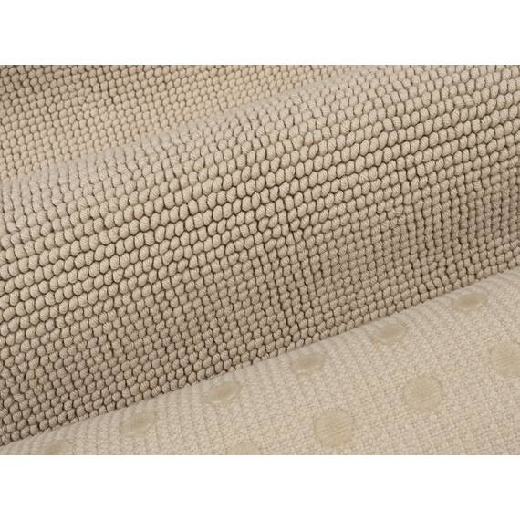 Cotton Paradise rutschfeste Badematte für Badezimmer, 100% Baumwolle, 43,2 x 61 cm, weich, saugfähig, schnell trocknend, maschinenwaschbar, Boden-Badematte, Beige