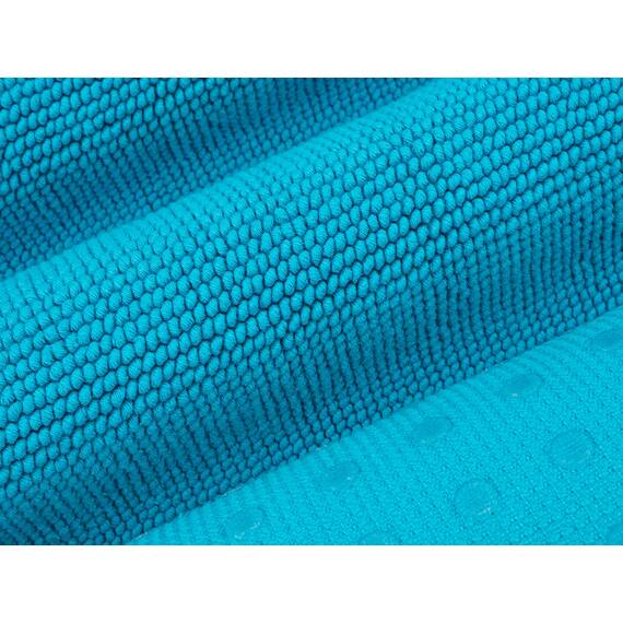 Cotton Paradise rutschfeste Badematten für Badezimmer, 100% Baumwolle, 43,2 x 61 cm, weich, saugfähig, schnell trocknend, maschinenwaschbar, Boden-Badematte, Aquablau