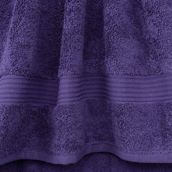 Cotton Paradise 6-teiliges Handtuch-Set, 100% Baumwolle, weich, saugfähig, türkische Handtücher für Badezimmer, 2 Badetücher, 2 Handtücher, 2 Waschlappen, lila Handtuch-Set