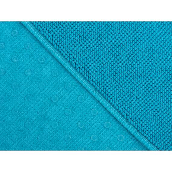 Cotton Paradise rutschfeste Badematten für Badezimmer, 100% Baumwolle, 43,2 x 61 cm, weich, saugfähig, schnell trocknend, maschinenwaschbar, Boden-Badematte, Aquablau