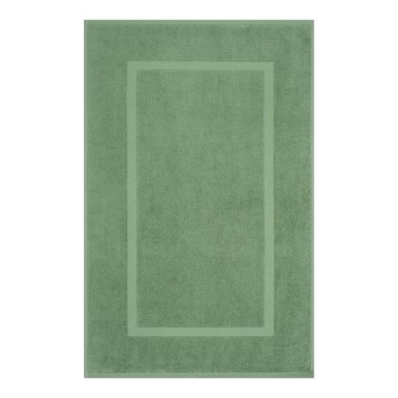 Cotton Paradise Badematten aus 100% Baumwolle für Badezimmer, 2 Stück, 50,8 x 86,4 cm, weich, saugfähig, waschbar, schnell trocknend, salbeigrün
