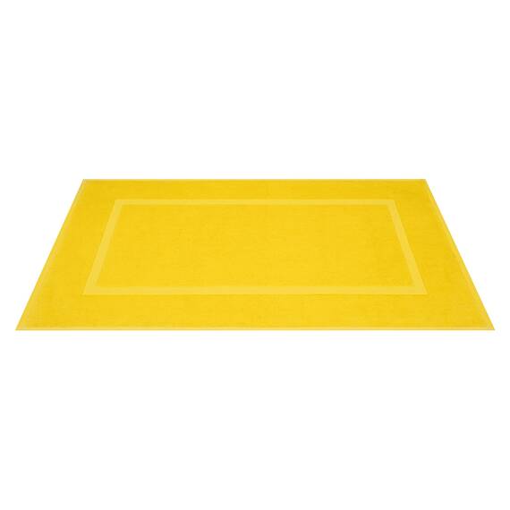 Cotton Paradise Badematten für Badezimmer, 2 Stück, 50,8 x 86,4 cm, 100% Baumwolle, Badvorleger für Badezimmer, weich, saugfähig, maschinenwaschbar, gelbes Handtuch, Badematte