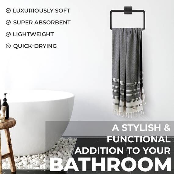 DEMMEX Hammam-Peshtemal Handtuch aus Bio-Türkischer Baumwolle – Leicht, Saugfähig & Schnell Trocknend, Sandabweisend, Strand- und Badehandtuch, 180x90 cm (Himmelblau)
