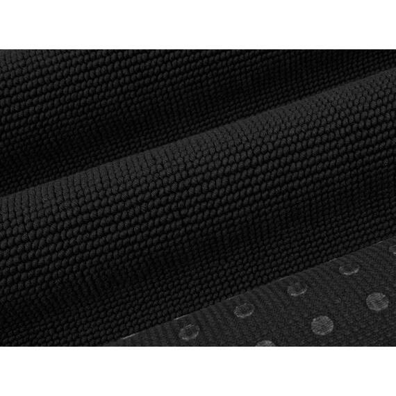 Cotton Paradise rutschfeste Badematte für Badezimmer, 100% Baumwolle, 43,2 x 61 cm, weich, saugfähig, schnell trocknend, maschinenwaschbar, Boden-Badematte, schwarz