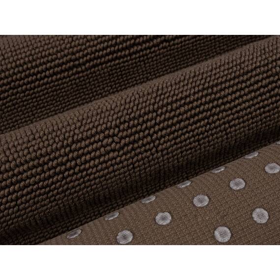 Cotton Paradise rutschfeste Badematten für Badezimmer, 100% Baumwolle, 50,8 x 86,4 cm, weich, saugfähig, schnell trocknend, maschinenwaschbar, Boden-Badematte, brauner Badteppich