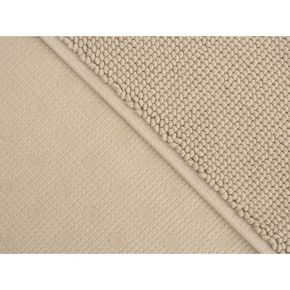 Cotton Paradise rutschfeste Badematten für Badezimmer, 100% Baumwolle, 50,8 x 86,4 cm, weich, saugfähig, schnell trocknend, maschinenwaschbar, Boden-Badematte, Beige