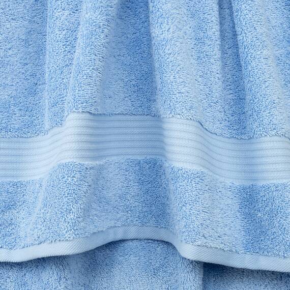 Cotton Paradise Türkisches Waschlappen-Set für Badezimmer, 100% Baumwolle, weich, saugfähig, kleine Handtücher, Waschlappen, Himmelblau, 4-teilig