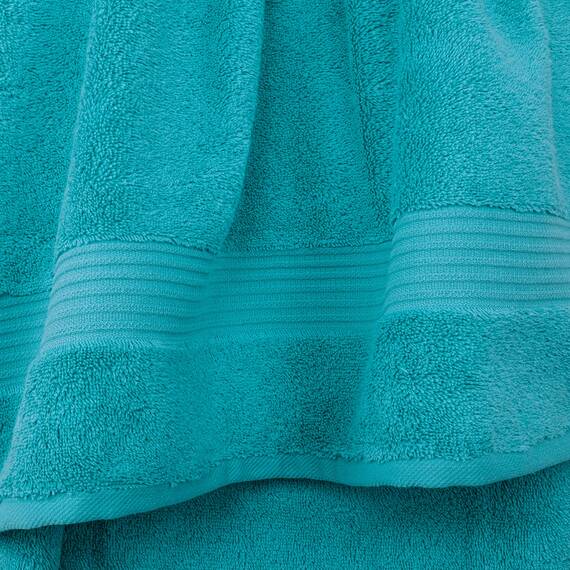 Cotton Paradise Türkische Waschlappen für Badezimmer, 100 % Baumwolle, weich, saugfähig, kleine Handtücher, Waschlappen für Körper, Aquablau, 4 Stück