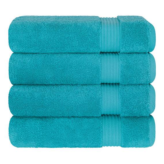 Cotton Paradise, Badetuch-Set, 100% türkische Baumwolle, Luxus-Hotel-Spa-Qualität, weich, saugfähig, schnell trocknend, dick, 600 g/m², Badezimmer-Abstand nach der Dusche, 68 x 137 cm, Aqua Blue