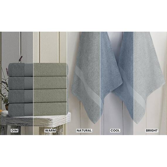Utopia Towels 6 Stück mittelgroßes Badetuch-Set, 100% ringgesponnene Baumwolle (61 x 122 cm), mittelleichte und sehr saugfähige, schnell trocknende Handtücher, Premium-Handtücher für Hotel, Spa und